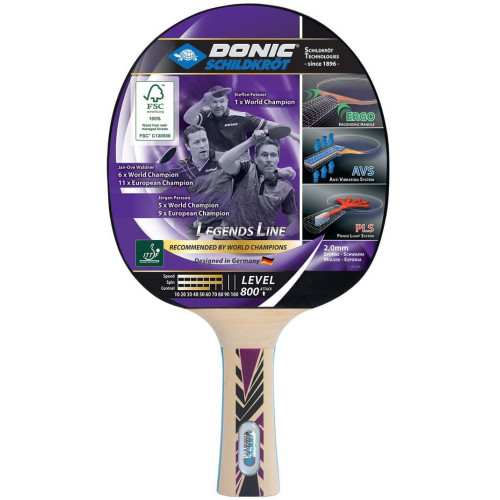 Ракетка для настольного тенниса  Donic Legends 800 FSC (1 ракетка+чехол+3 мяч) - фото №4